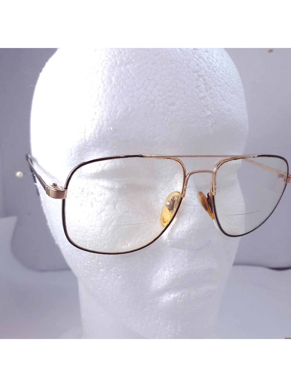 Design Nordic Germany Eyeglasses Frames Glasses Col 302 Gold Tone black Vintage